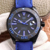 Tag Heuer Aquaracer Calibre 5 Automatic Titanium Black Dial Blue Nylon Strap Watch for Gents - WAY208B.FC6382