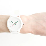 Lacoste 12.12 White Dial White Silicone Strap Watch for Men - 2011069
