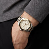 Tag Heuer Aquaracer Calibre 5 Automatic White Dial Two Tone Steel Strap Watch for Men - WAY2151.BD0912