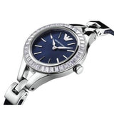 Emporio Armani Chiara Blue Dial Blue Leather Strap Watch for Women - AR7330