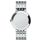 Movado Esperanza 39mm Black Dial Silver Steel Strap Watch For Men - 0607057