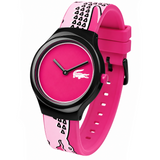 Lacoste Goa Pink Dial Two Tone Silicon Strap Watch for Women - 2020115