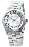 Marc Jacobs Henry Skeleton Silver Dial Silver Steel Strap Watch for Women - MBM3262