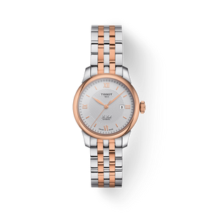 Tissot T Classic Le Locle Automatic Silver Dial Two Tone Steel Strap Watch For Women - T006.207.22.038.00