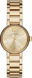 Marc Jacobs Peggy Gold Dial Gold Steel Strap Watch for Women - MBM3405