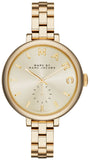 Marc Jacobs Sally Champagne Gold Dial Gold Steel Strap Watch for Women - MBM3363