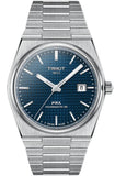 Tissot PRX Powermatic 80 Blue Dial Silver Steel Strap Watch For Men - T137.407.11.041.00