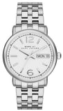 Marc Jacobs Fergus White Dial Silver Steel Strap Watch for Women - MBM8646
