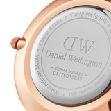 Daniel Wellington Petite Durham White Dial Brown Leather Strap Watch For Women - DW00100172