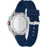 Lacoste Tiebreaker Chronograph Blue Dial Blue Silicon Strap Watch for Men - 2011154
