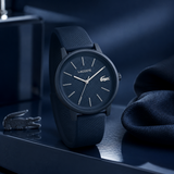 Lacoste 12.12 Move Blue Dial Blue Silicon Strap Watch for Men - 2011241