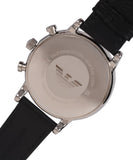 Emporio Armani Classic Quartz Chronograph White Dial Black Leather Strap Watch For Men - AR1807