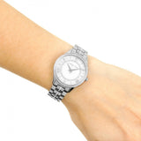 Michael Kors Lauryn Mother of Pearl Dial Silver Steel Strap Watch for Women - MK3900