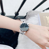 Burberry The City Black Dial Silver Stainless Steel Strap Watch for Women - BU9001