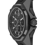 Philipp Plein Octagon Black Dial Black Silicone Strap Watch for Men - PWTBA0623