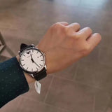 Emporio Armani Luigi White Dial Black Leather Strap Watch for Men - AR1694