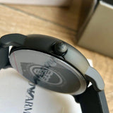 Emporio Armani Luigi Gray Dial Black Silicon Strap Watch for Men - AR11176