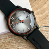 Emporio Armani Luigi Gray Dial Black Silicon Strap Watch for Men - AR11176