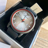 Emporio Armani Luigi Gray Dial Black Silicon Strap Watch for Men - AR11176