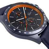 Lacoste Apext Blue Dial Blue Leather Strap Watch for Men - 2011297