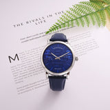 Emporio Armani Luigi Automatic Blue Dial Blue Leather Strap Watch For Men - AR60030