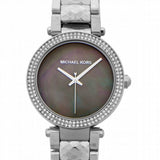 Michael Kors Parker Mother of Pearl Silver Steel Strap Watch for Women - MK6424