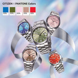 Citizen x Pantone Automatic Dreamy Pink Dial Silver Steel Strap Watch For Men - NJ0158-89X