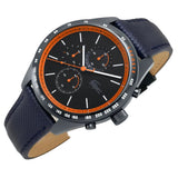 Lacoste Apext Blue Dial Blue Leather Strap Watch for Men - 2011297