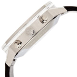 Calvin Klein Post Minimal Chronograph Black Dial Black Leather Strap Watch for Men - K7627107