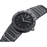 Bvlgari Bvlgari Lady Black Dial Black Steel Strap Watch for Women - BVLGARI103557