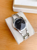 Calvin Klein Class Black Dial Silver Steel Strap Watch for Women - K6R23121