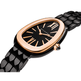 Bvlgari Serpenti Seduttori Black Dial Black Steel Strap Watch for Women - SERPENTI103704