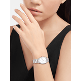 Bvlgari Serpenti Seduttori Quartz White Dial Silver Steel Strap Watch for Women - SERPENTI103141
