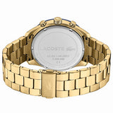 Lacoste Boston Blue Dial Gold Steel Strap Watch for Men - 2011096