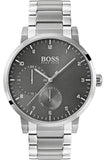 Hugo Boss Oxygen Grey Dial Silver Steel Strap Watch for Men - 1513596