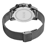 Hugo Boss Navigator Grey Dial Grey Mesh Bracelet Watch for Men - 1513674