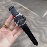Gucci G Timeless Bee Black Dial Black Leather Strap Watch For Women - YA1264067