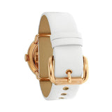 Marc Jacobs Amy White Dial White Leather Strap Watch for Women - MBM1180