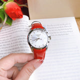 Tissot Couturier Lady Silver Dial Red Leather Strap Watch for Women - T035.210.16.031.01