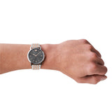 Emporio Armani Kappa Gray Dial Two Tone Steel Strap Watch for Men - AR11121