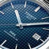 Tissot PRX Powermatic 80 Blue Dial Silver Steel Strap Watch for Men - T137.407.11.041.00
