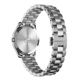 Gucci G Timeless Diamonds White Dial Silver Steel Strap Watch for Women - YA1265064