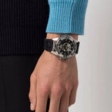 Philipp Plein The Skull Black Dial Black Silicone Strap Watch for Men - PWAAA0121