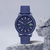 Lacoste 12.12 Blue Dial Blue Silicon Strap Watch for Men - 2010987