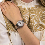 Tommy Hilfiger Lynn Quartz White Dial Two Tone Steel Strap Watch For Women - 1782236
