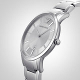 Emporio Armani Renato Quartz Silver Dial Silver Steel Strap Watch For Men - AR11189