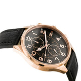 Tommy Hilfiger Dean Chronograph Quartz Black Dial Black Leather Strap Watch for Men - 1791273
