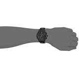 Tommy Hilfiger Aden Chronograph Black Dial Black Leather Strap Watch for Men - 1791310