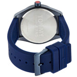 Tommy Hilfiger Monogram Pop Quartz Blue Dial Blue Silicone Strap Watch For Men - 1791775