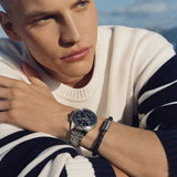 Tommy Hilfiger Lars Chronograph Blue Dial Silver Steel Strap Watch For Men - 1792059